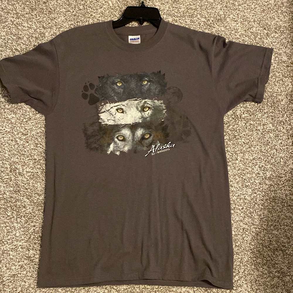Alaska Graphic Men's Shirt - Brown